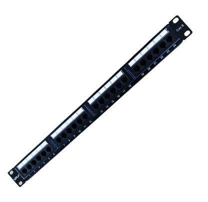 LDR 24 Port Cat6/5e Patch Panel Rack Mount - 1U - Data Racks  Accessories
