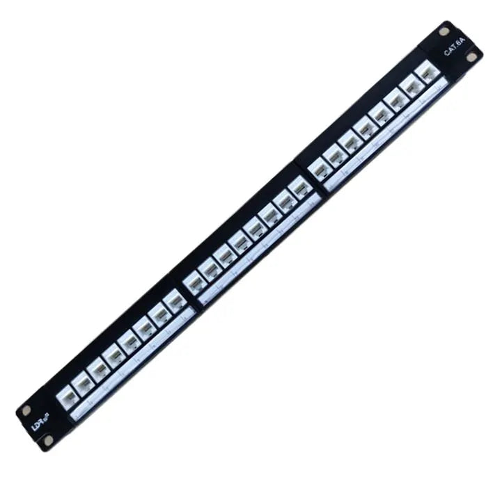LDR 24 Port Cat6A UTP Patch Panel Rack Mount - 1U - Data Racks  Accessories