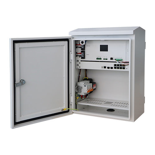 LDR Outdoor Smart Solar Box, IP55,*2.4 inch Screen*,Waterproof,Solar Power Input( <100VD),2 PoE P...