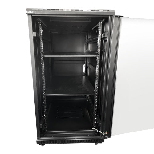 LDR Assembled 22U Server Rack Cabinet (L600mm x W1000mm x H1070mm), Glass Door,1x 8-Port PDU, 1x... - Image 3