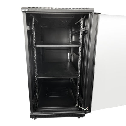 LDR Assembled 22U Server Rack Cabinet (L600mm x W1000mm x H1070mm), Glass Door,1x 8-Port PDU, 1x... - Image 3
