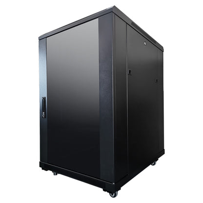 LDR Assembled 18U Server Rack Cabinet (600mm x 800mm) Glass Door, 1x 8-Port PDU, 1x 4-Way Fan, 2x... - Image 2