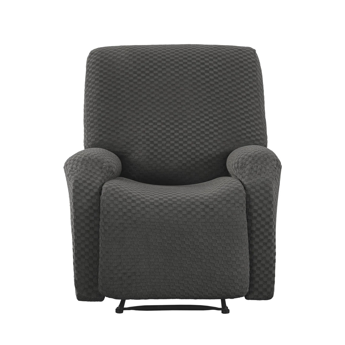 Artiss Recliner Chair Covers with Storage Side Pockets Grey Fabric - Image 3