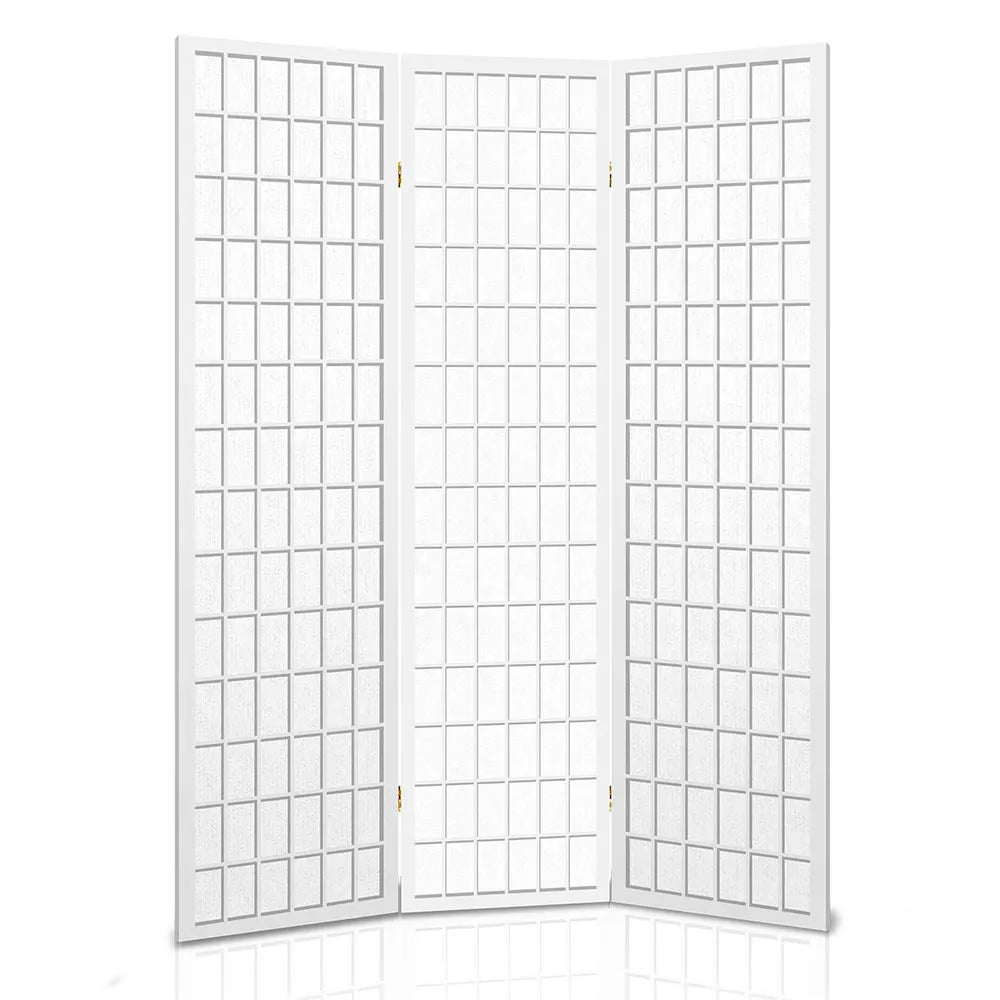 Artiss 3 Panel Room Divider Screen 131x179cm White - Image 4