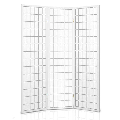 Artiss 3 Panel Room Divider Screen 131x179cm White - Image 4