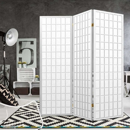 Artiss 3 Panel Room Divider Screen 131x179cm White - Image 6