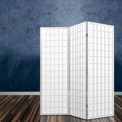 Artiss 3 Panel Room Divider Screen 131x179cm White - Image 7