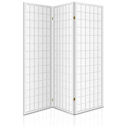 Artiss 3 Panel Room Divider Screen 131x179cm White - Image 8