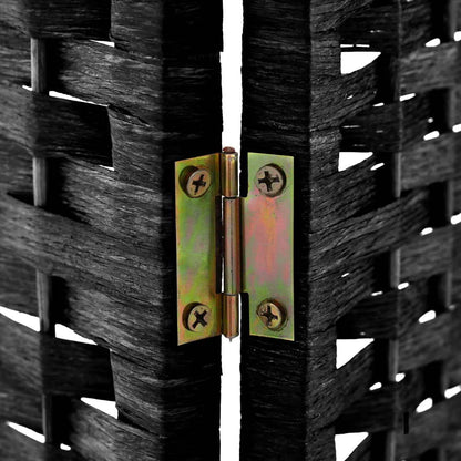 Artiss 6 Panel Room Divider Screen 245x170cm Woven Black - Image 6