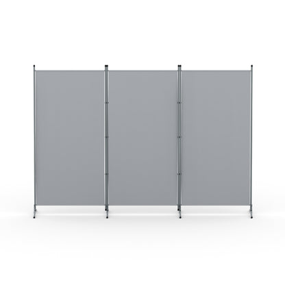 Artiss 3 Panel Room Divider Screen 260x180cm Fabric Grey - Image 3