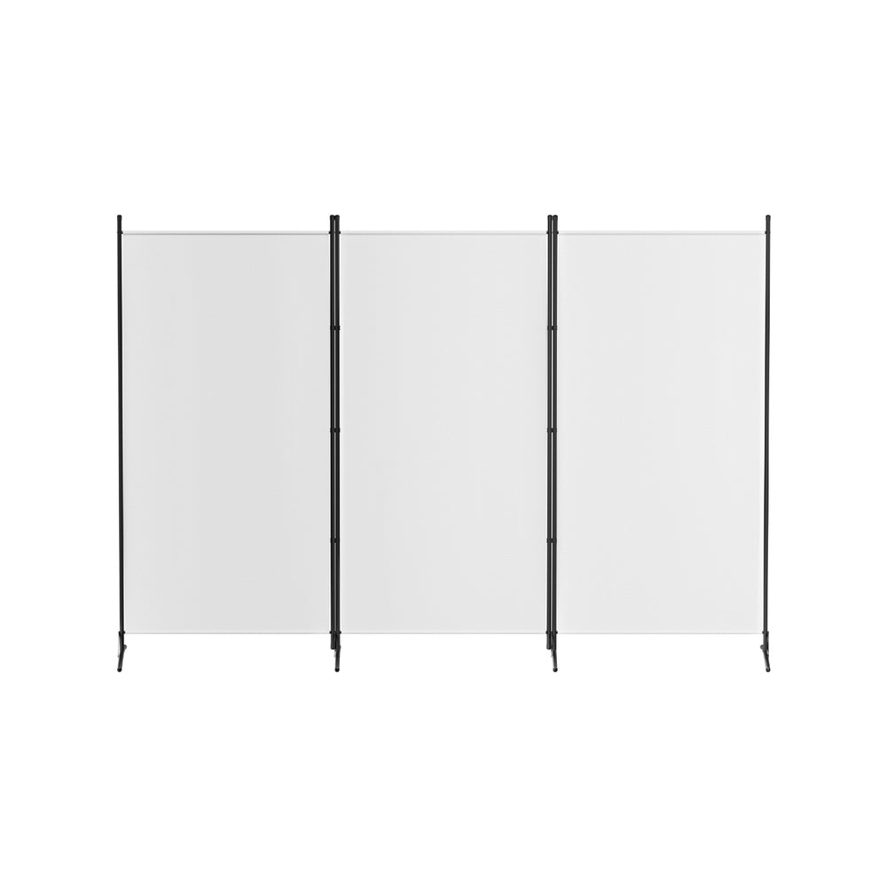 Artiss 3 Panel Room Divider Screen 260x180cm Fabric White - Image 3