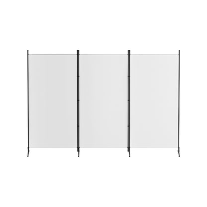 Artiss 3 Panel Room Divider Screen 260x180cm Fabric White - Image 3