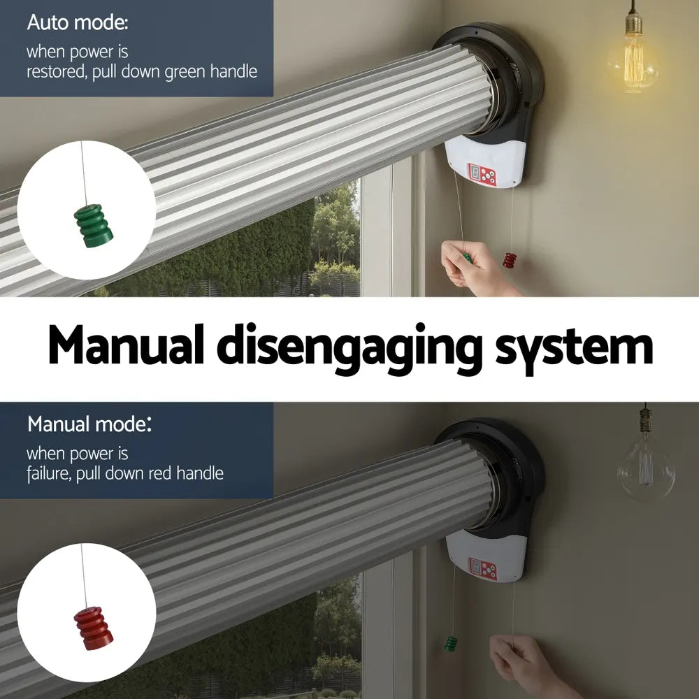 UL-tech Garage Roller Door Opener 800N Motor Auto Safety Reverse 220V - Image 9