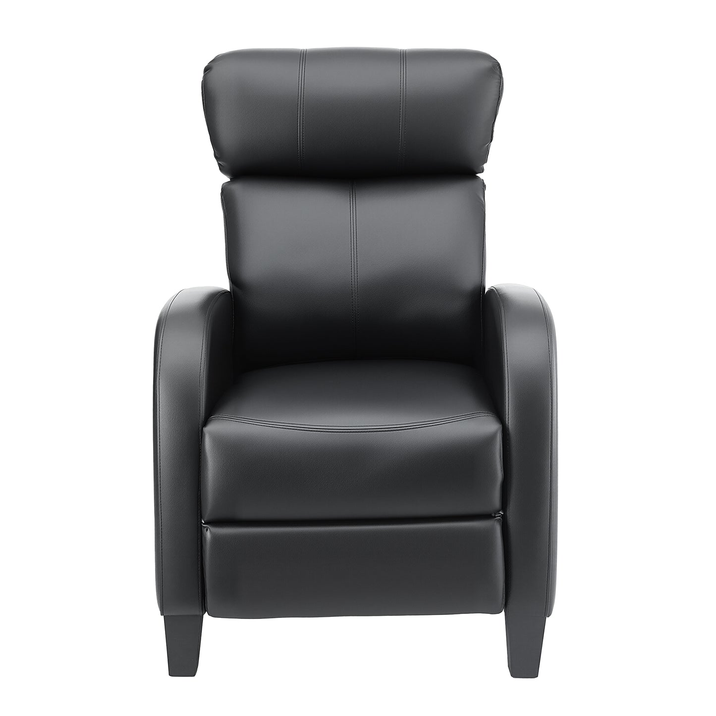 Artiss Massage Recliner Chair Small Recliner Sofa for Adults PU Leather Black - Image 3