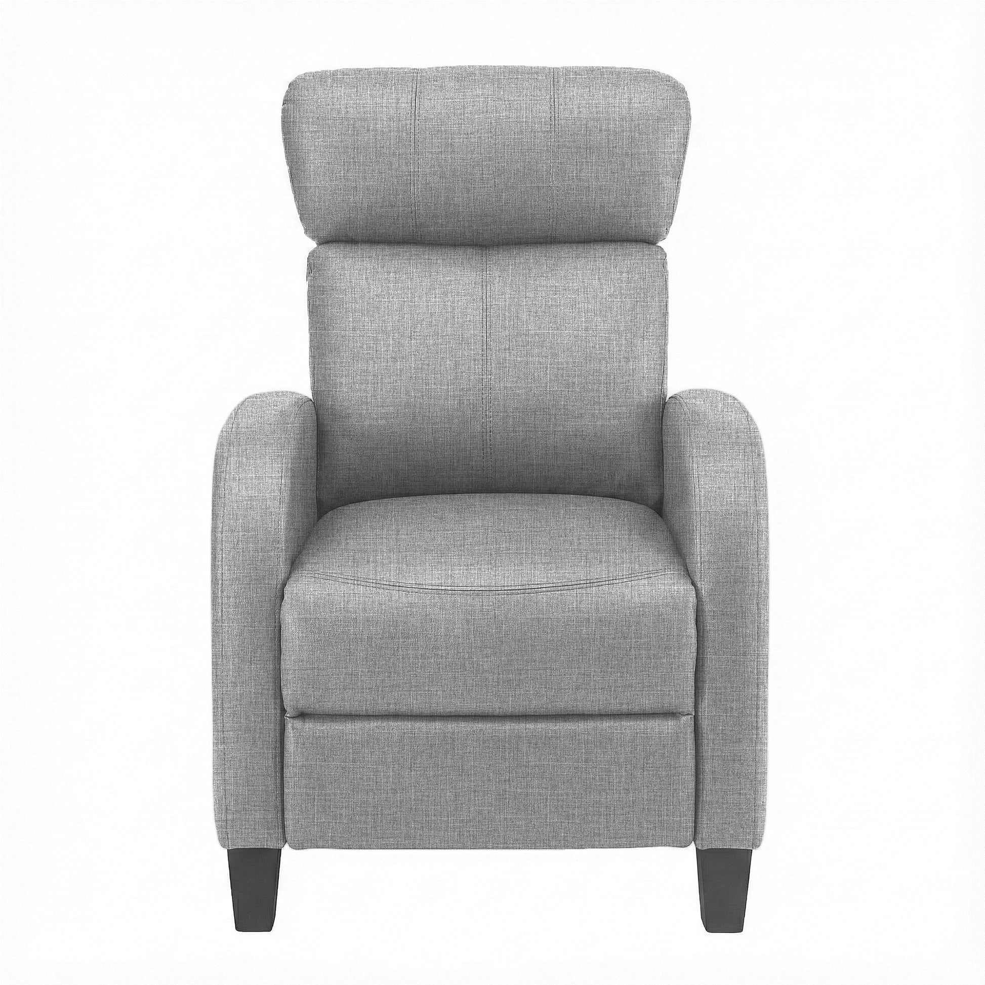 Artiss Massage Recliner Chair Small Recliner Sofa for Adults Fabric Grey - Image 3