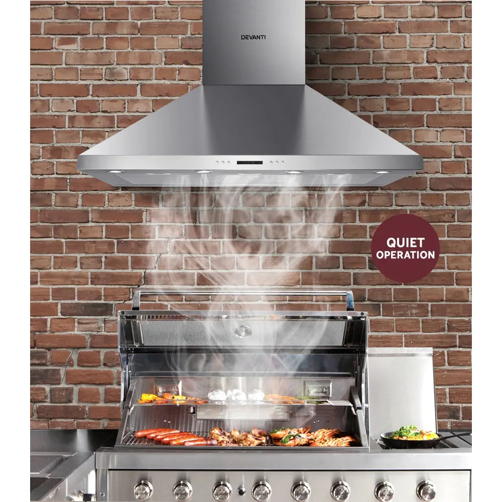 Devanti 1200mm Range Hood 120cm BBQ Commercial Rangehood - Image 5