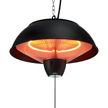 Devanti 1500W Electric Patio Infrared Heater Hanging Heaters Ceiling Mounted Remote - Image 9