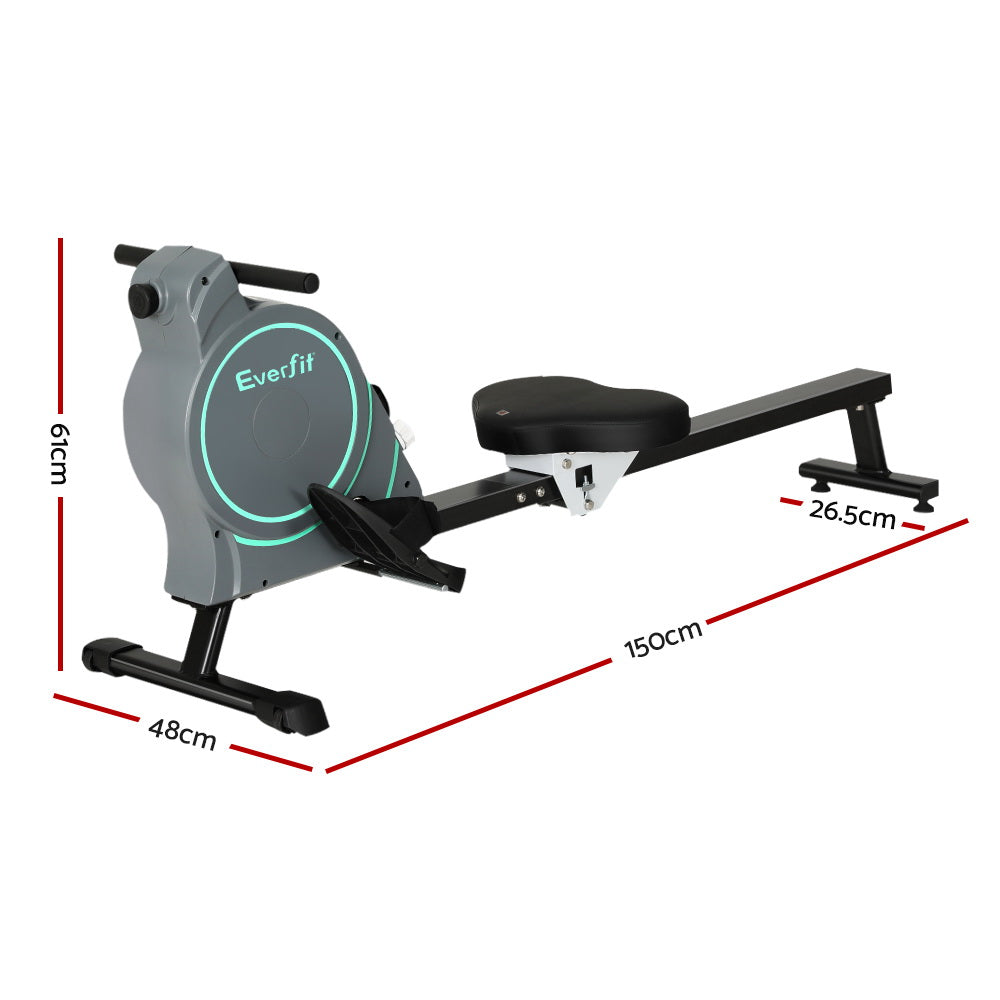 Everfit Rowing Machine 16 Levels Magnetic Rower Gym Home Cardio with APP - Image 2