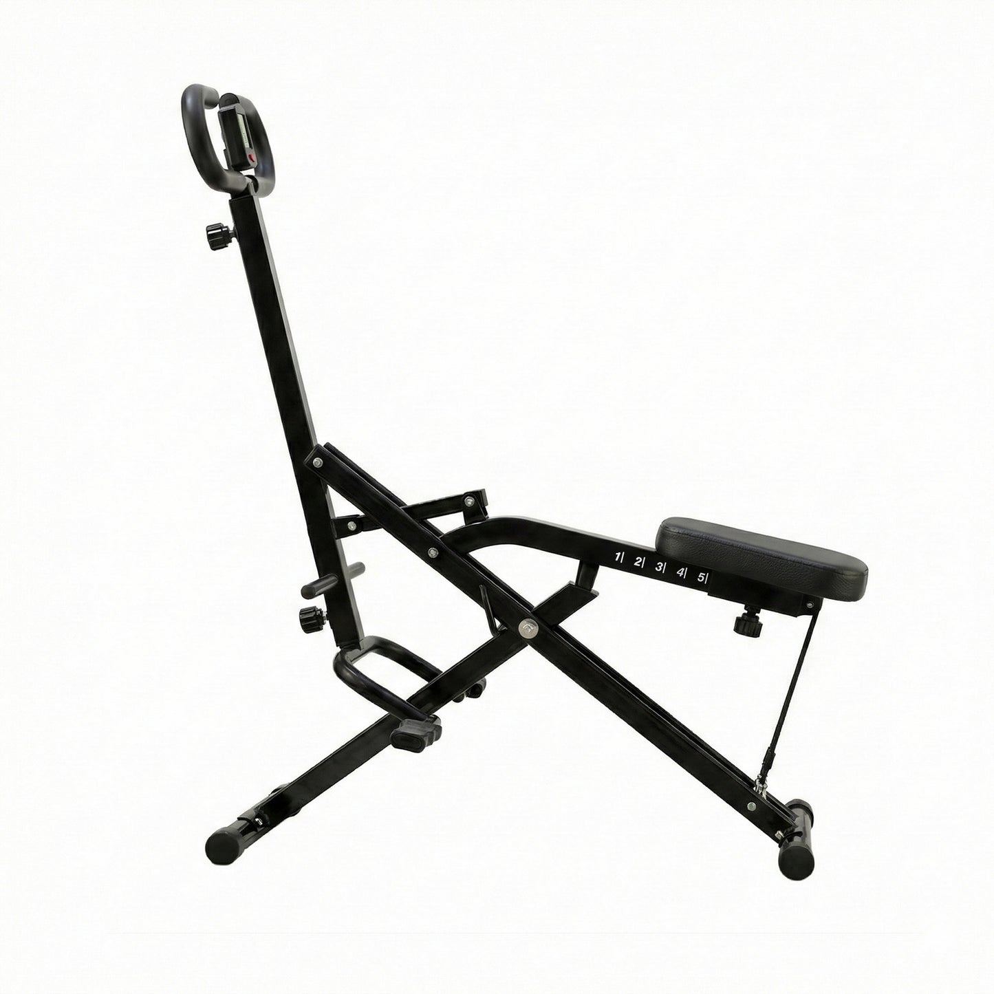 Everfit Foldable Squat Machine Deep Squat Rowing Machine 5 Adjustable Seat Home Gym - Image 3