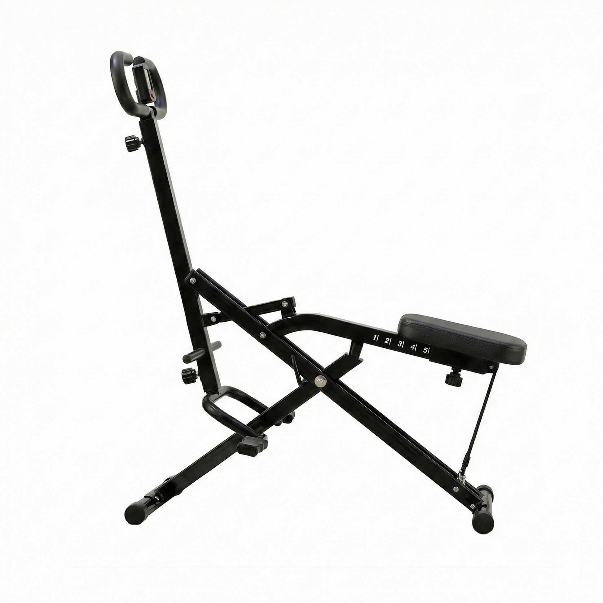 Everfit Foldable Squat Machine Deep Squat Rowing Machine 5 Adjustable Seat Home Gym - Image 3