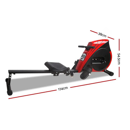 Everfit Rowing Machine Rower Elastic Rope Resistance Fitness Home Cardio - Image 2