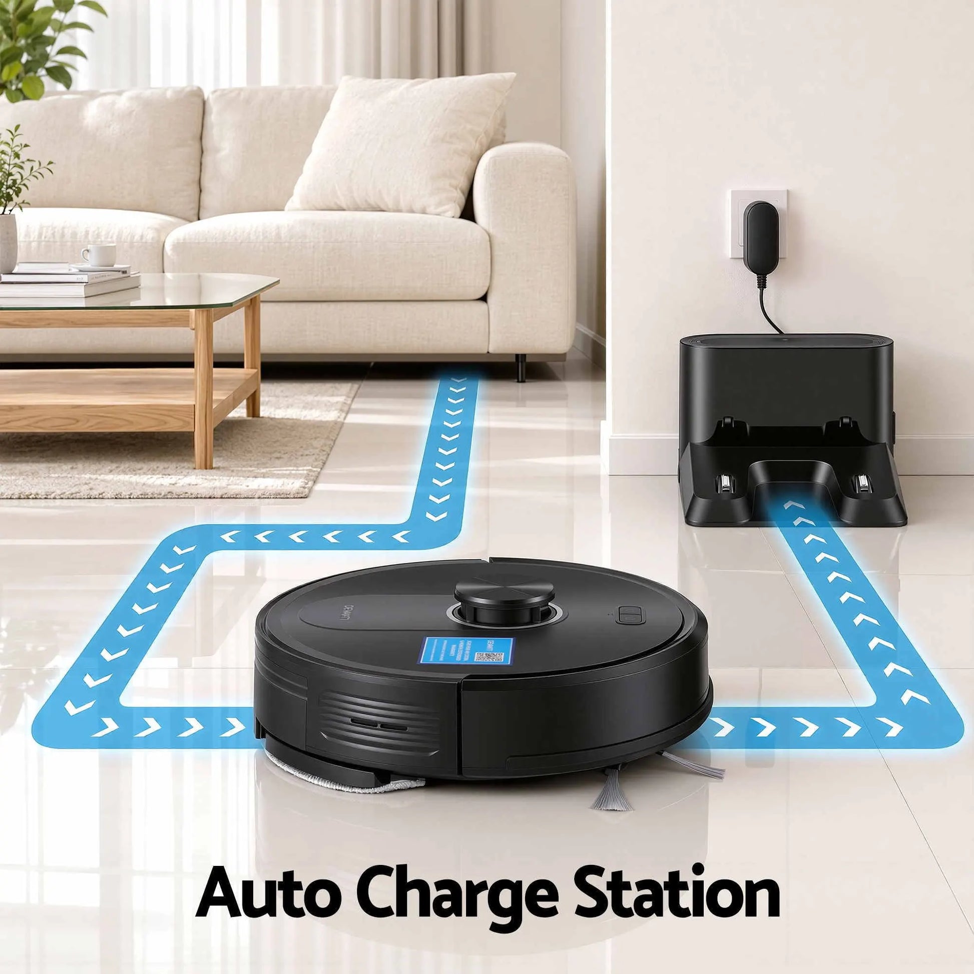 DEVANTI Robot Vacuum and Mop, APP Control 6000Pa LDS Laser 3-in-1 Cleaning - Image 6