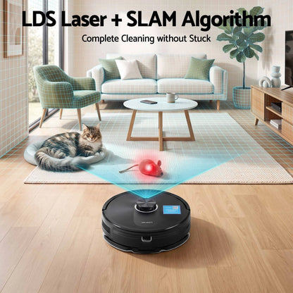 DEVANTI Robot Vacuum and Mop, APP Control 6000Pa LDS Laser 3-in-1 Cleaning - Image 7