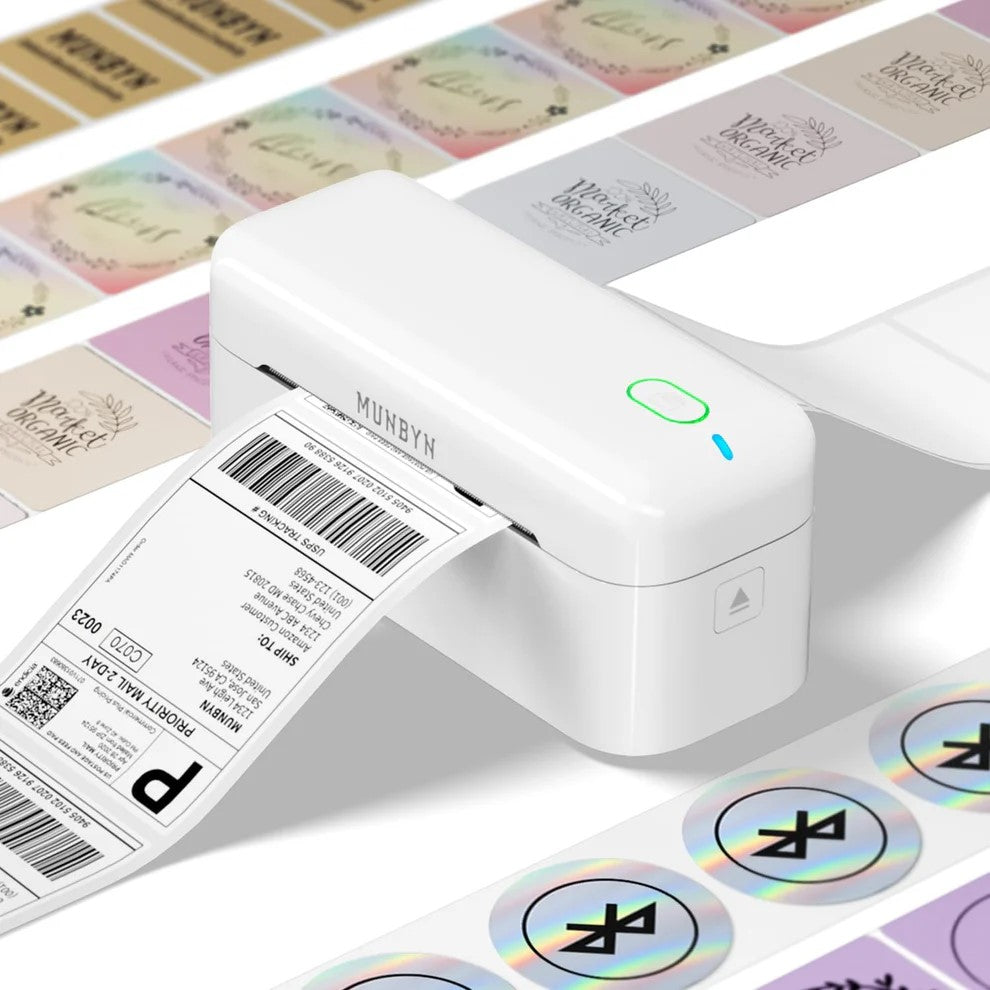 MUNBYN RW402B 4" DT BT 203 DPI LABEL PTR - Label Printers