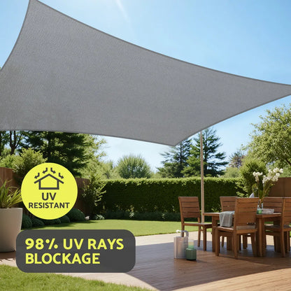 Instahut Sun Shade Sail Shadecloth Canopy Rectangle 280gsm 4x7m - Image 5