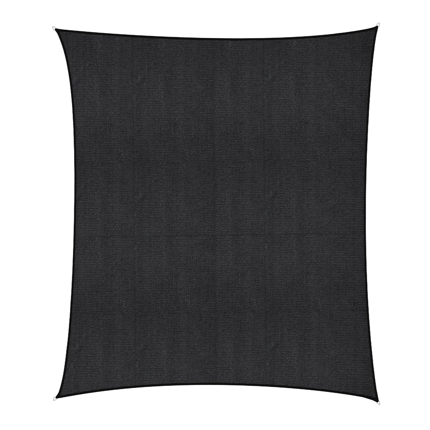 Instahut Sun Shade Sail Cloth 98% UV Block Outdoor Canopy Rectangle 5X6M Black