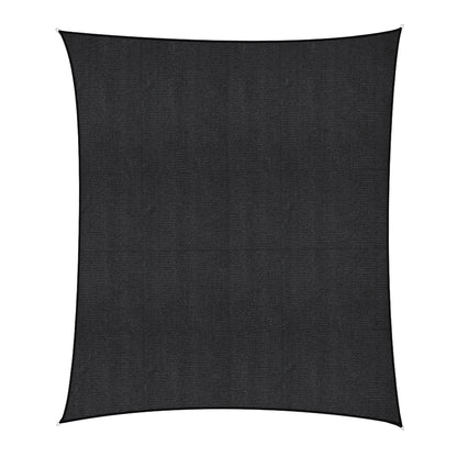 Instahut Sun Shade Sail Cloth 98% UV Block Outdoor Canopy Rectangle 5X6M Black