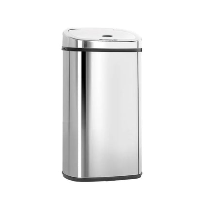 Devanti 50L Motion Sensor Bin Rubbish Automatic Silver - Image 8