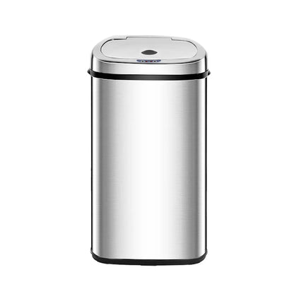 Devanti 50L Motion Sensor Bin Rubbish Automatic Silver - Image 3