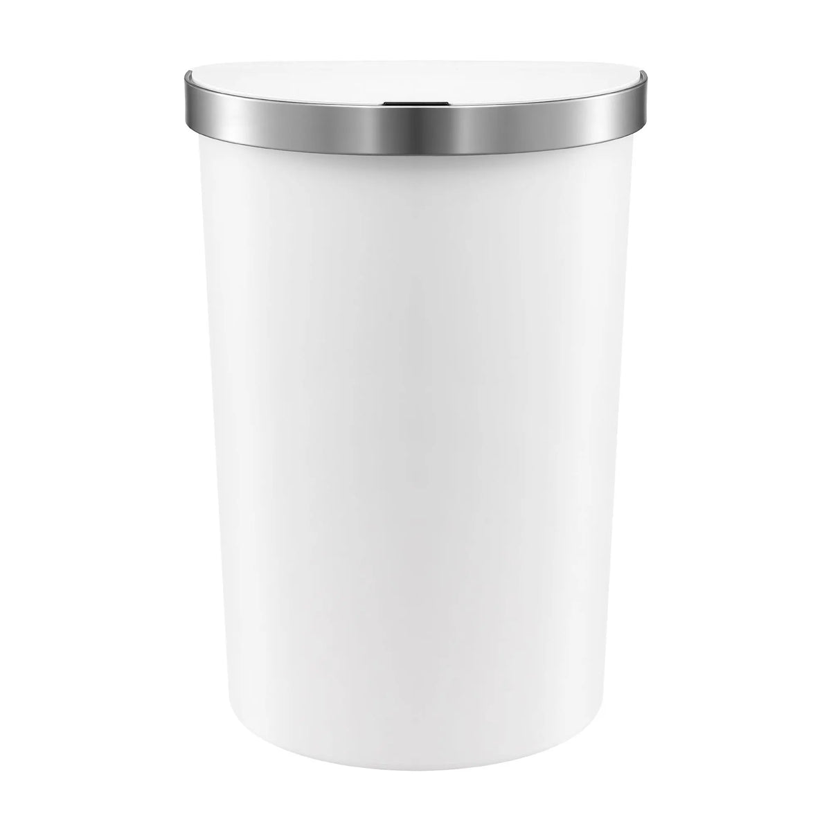 Devanti 50L Motion Sensor Bins Trash Can Kitchen Smart Rubbish Bin D-shape design White - Image 4