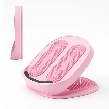 Everfit Slant Board, Balance Board, 14-Level Adjustable Incline Calf Stretcher for Stretching, Squats and Home Fitness Pink