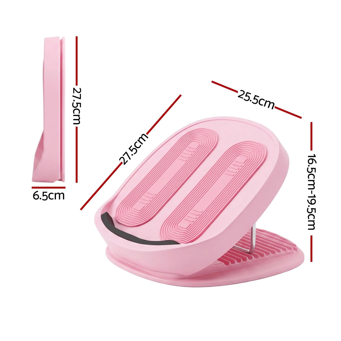 Everfit Slant Board, Balance Board, 14-Level Adjustable Incline Calf Stretcher for Stretching, Squats and Home Fitness Pink - Image 2