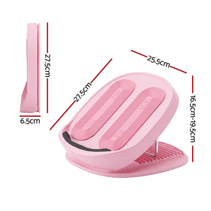 Everfit Slant Board, Balance Board, 14-Level Adjustable Incline Calf Stretcher for Stretching, Squats and Home Fitness Pink - Image 2