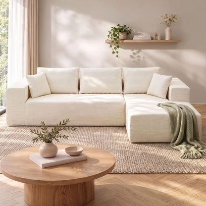 Artiss Modular Sectional Sofa 4-Seater L-Shaped Boneless Sofa Bed Chaise Lounge