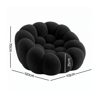 Artiss Bubble Floor Sofa Lazy Couch Single Lounge Chair Reading Accent Chairs - Image 2
