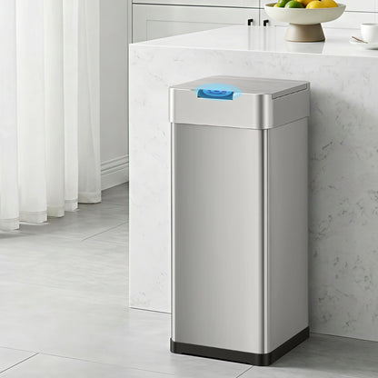 Devanti 50L Motion Sensor Bin Rubbish Bins Kitchen Automatic Trash Can Silver - Image 8