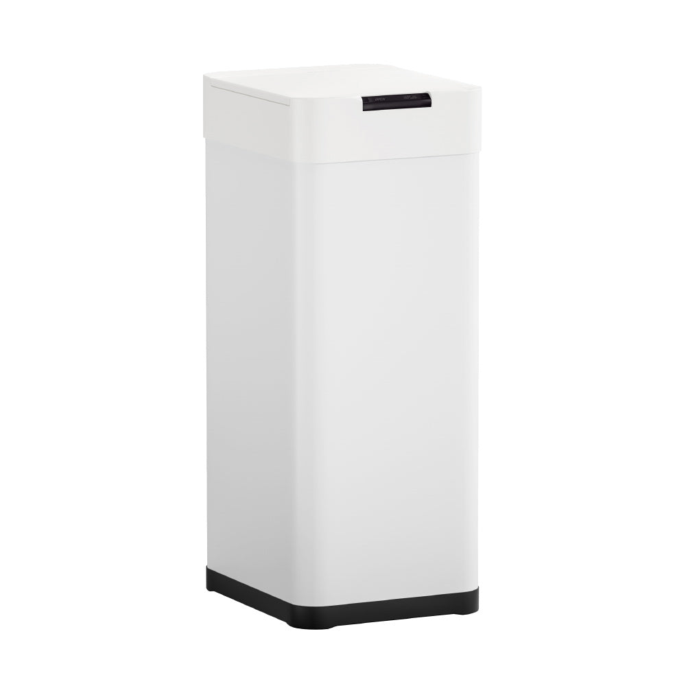 Devanti 50L Sensor Bin Motion Rubbish Bins Kitchen Automatic Trash Can White - Image 3