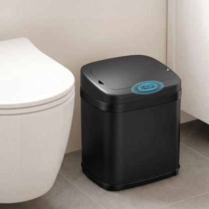 Devanti 15L Motion Sensor Bin Touchless Bins Soft-Close Rubbish Trash Can Black - Image 9