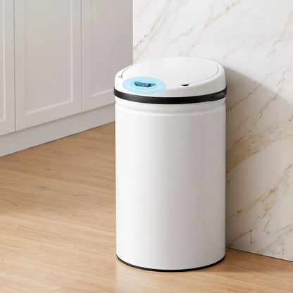 Devanti 30L Sensor Bin Automatic Touchless Trash Can Garbage Rubbish White - Image 9