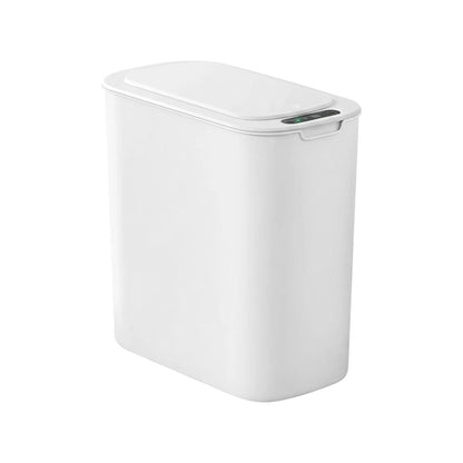 Devanti Automatic Trash Bin with Lid 11L Motion Sensor Kitchen Bin Touchless Garbage Can Modern White Plastic Slim Rubbish Bin with Liner Holder for Kitchen, Home, Office - Image 2