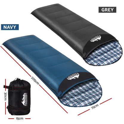 Weisshorn Sleeping Bag Set of 2 Single Thermal Camping Hiking Tent 0℃ - Image 2