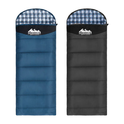 Weisshorn Sleeping Bag Set of 2 Single Thermal Camping Hiking Tent 0℃ - Image 3