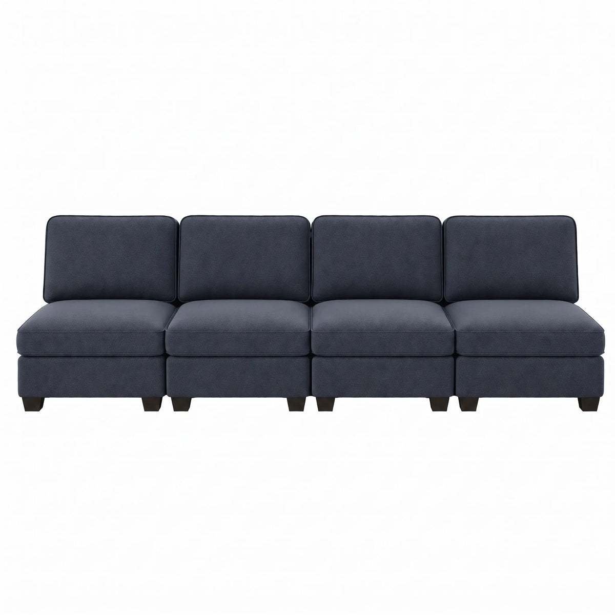 Artiss 4 Seater Modular Sofa Set Sectional Easy Assembly Dark Grey - Image 4
