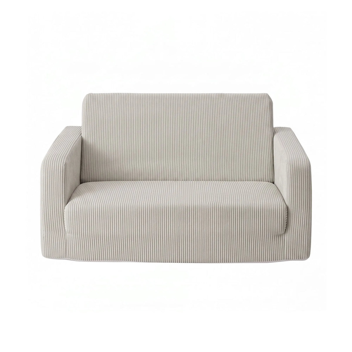 Artiss 2-in-1 Kids Sofa Toddler Foam Couch with Side Pocket Light Grey - Image 4