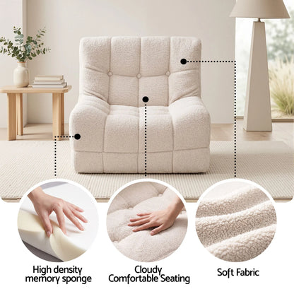 Artiss Set of 3 Sofa Modular Boneless Couches No Assembly White - Image 7