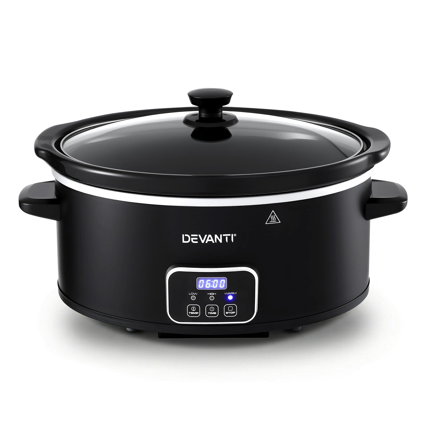 Devanti 5.6L Slow Cooker Electric Multi Cooker with 3 Heat Settings and Keep Warm Function - Image 3